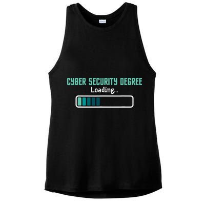 Cyber Security Degree Loading Computer Programmer Hacker Ladies PosiCharge Tri-Blend Wicking Tank