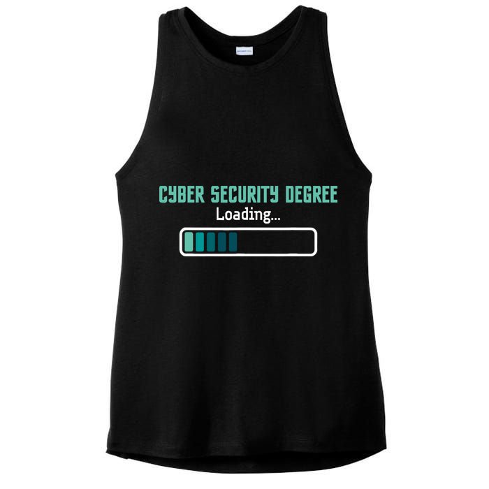 Cyber Security Degree Loading Computer Programmer Hacker Ladies PosiCharge Tri-Blend Wicking Tank