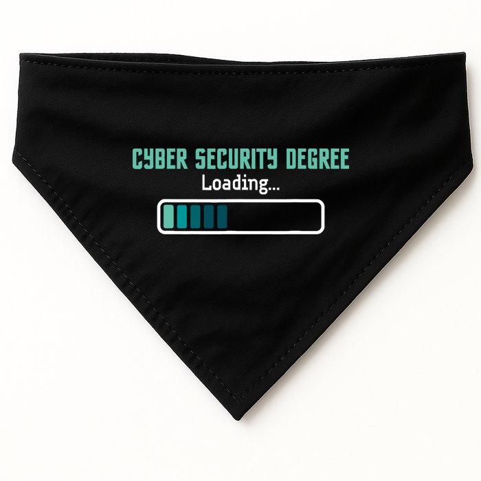 Cyber Security Degree Loading Computer Programmer Hacker USA-Made Doggie Bandana