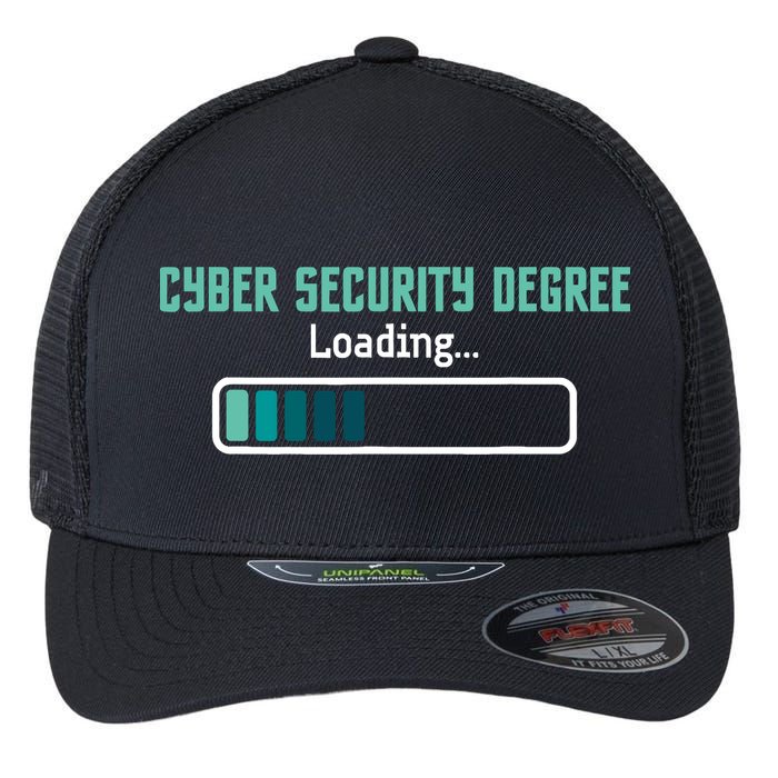 Cyber Security Degree Loading Computer Programmer Hacker Flexfit Unipanel Trucker Cap