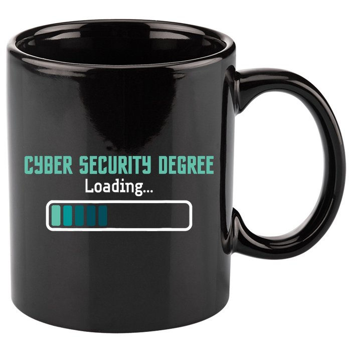 Cyber Security Degree Loading Computer Programmer Hacker 11oz C Handle Ceramic Mug