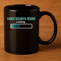 Cyber Security Degree Loading Computer Programmer Hacker 11oz C Handle Ceramic Mug