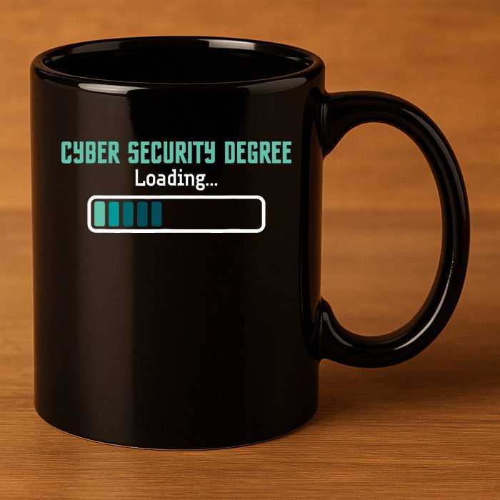 Cyber Security Degree Loading Computer Programmer Hacker 11oz C Handle Ceramic Mug