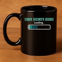 Cyber Security Degree Loading Computer Programmer Hacker 11oz C Handle Ceramic Mug