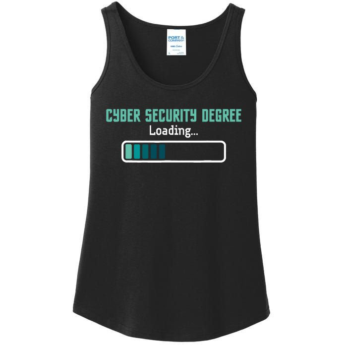 Cyber Security Degree Loading Computer Programmer Hacker Ladies Essential Tank