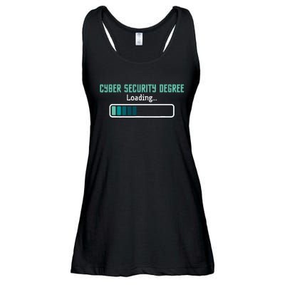 Cyber Security Degree Loading Computer Programmer Hacker Ladies Essential Flowy Tank