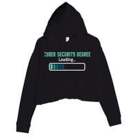 Cyber Security Degree Loading Computer Programmer Hacker Crop Fleece Hoodie