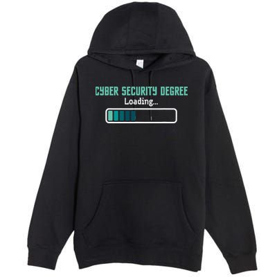Cyber Security Degree Loading Computer Programmer Hacker Premium Pullover Hoodie