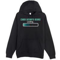 Cyber Security Degree Loading Computer Programmer Hacker Premium Pullover Hoodie