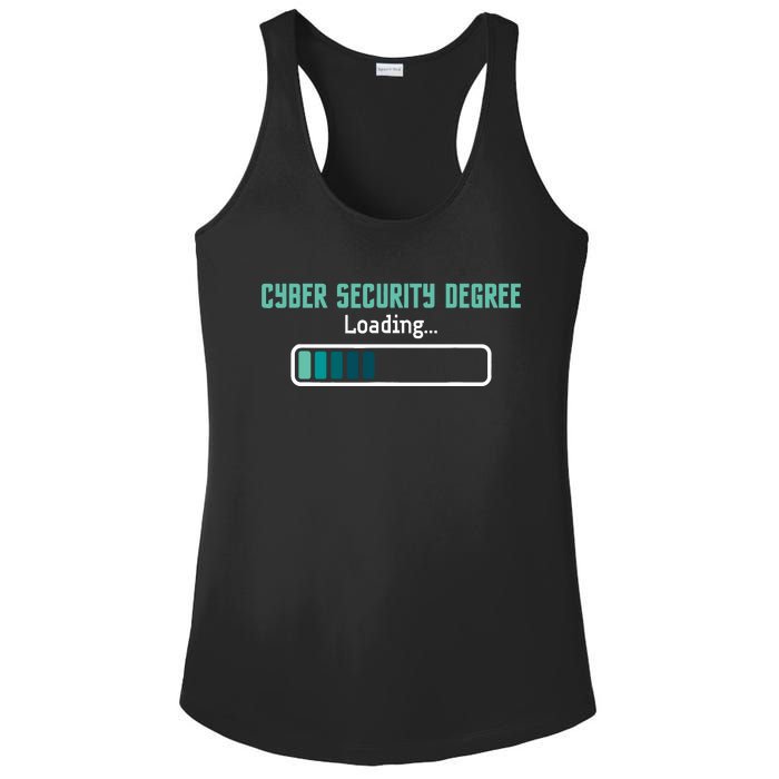 Cyber Security Degree Loading Computer Programmer Hacker Ladies PosiCharge Competitor Racerback Tank