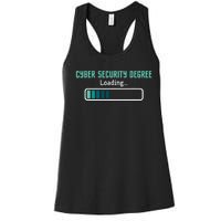 Cyber Security Degree Loading Computer Programmer Hacker Women's Racerback Tank