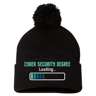 Cyber Security Degree Loading Computer Programmer Hacker Pom Pom 12in Knit Beanie