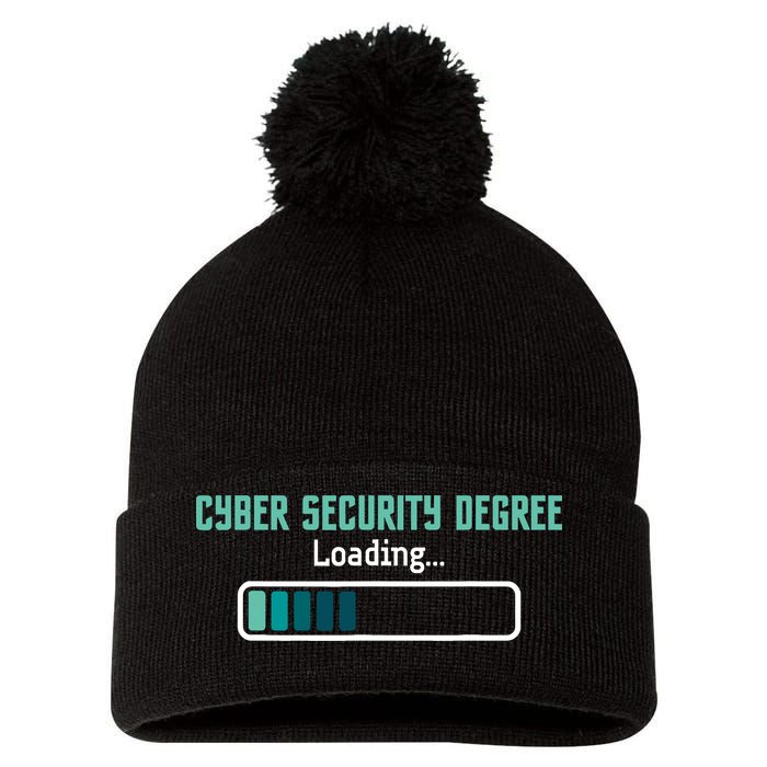 Cyber Security Degree Loading Computer Programmer Hacker Pom Pom 12in Knit Beanie