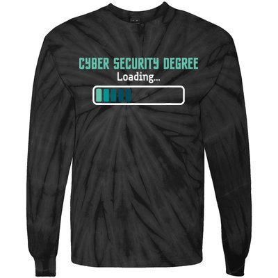 Cyber Security Degree Loading Computer Programmer Hacker Tie-Dye Long Sleeve Shirt