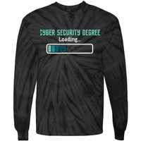 Cyber Security Degree Loading Computer Programmer Hacker Tie-Dye Long Sleeve Shirt