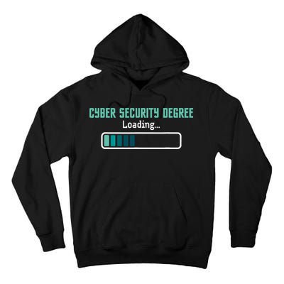 Cyber Security Degree Loading Computer Programmer Hacker Tall Hoodie