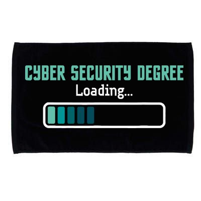Cyber Security Degree Loading Computer Programmer Hacker Microfiber Hand Towel
