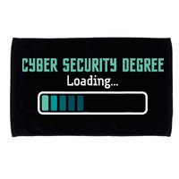 Cyber Security Degree Loading Computer Programmer Hacker Microfiber Hand Towel