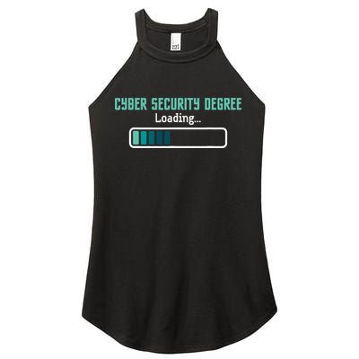 Cyber Security Degree Loading Computer Programmer Hacker Women's Perfect Tri Rocker Tank