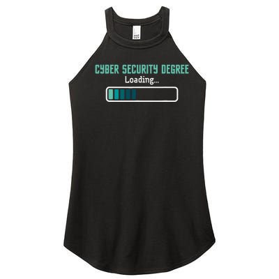 Cyber Security Degree Loading Computer Programmer Hacker Women's Perfect Tri Rocker Tank