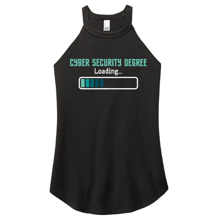 Cyber Security Degree Loading Computer Programmer Hacker Women's Perfect Tri Rocker Tank