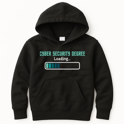 Cyber Security Degree Loading Computer Programmer Hacker Kids Hoodie