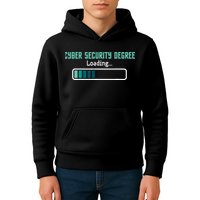Cyber Security Degree Loading Computer Programmer Hacker Kids Hoodie