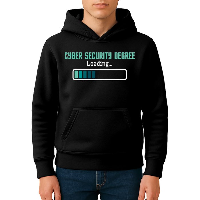 Cyber Security Degree Loading Computer Programmer Hacker Kids Hoodie