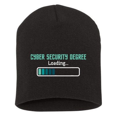 Cyber Security Degree Loading Computer Programmer Hacker Short Acrylic Beanie