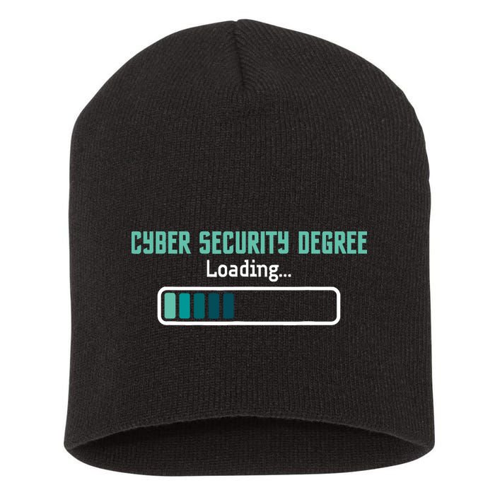 Cyber Security Degree Loading Computer Programmer Hacker Short Acrylic Beanie
