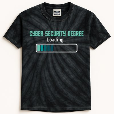 Cyber Security Degree Loading Computer Programmer Hacker Kids Tie-Dye T-Shirt