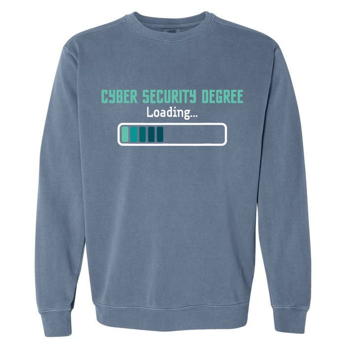 Cyber Security Degree Loading Computer Programmer Hacker Garment-Dyed Sweatshirt