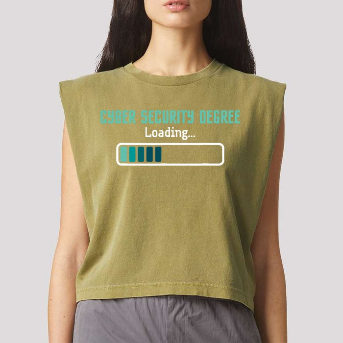 Cyber Security Degree Loading Computer Programmer Hacker Garment-Dyed Women's Muscle Tee