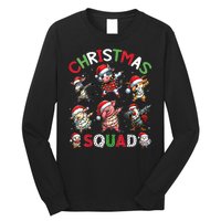 Christmas Squad Dabbing Farm Animals Family Matching Xmas Long Sleeve Shirt