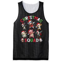 Christmas Squad Dabbing Farm Animals Family Matching Xmas Mesh Reversible Basketball Jersey Tank