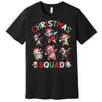 Christmas Squad Dabbing Farm Animals Family Matching Xmas Premium T-Shirt