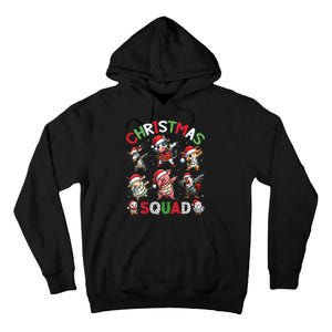 Christmas Squad Dabbing Farm Animals Family Matching Xmas Tall Hoodie