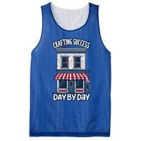 Crafting Success Day By Day Quote Work Small Business Owner Gift Mesh Reversible Basketball Jersey Tank