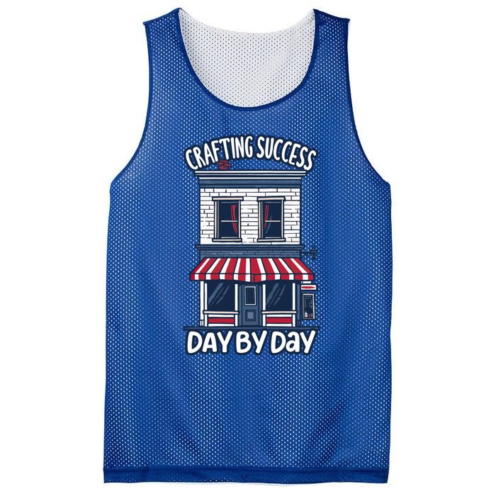 Crafting Success Day By Day Quote Work Small Business Owner Gift Mesh Reversible Basketball Jersey Tank