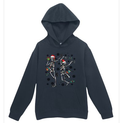 Christmas Skeleton Dancing Christmas Lights Xmas Tree Hat Great Gift Urban Pullover Hoodie