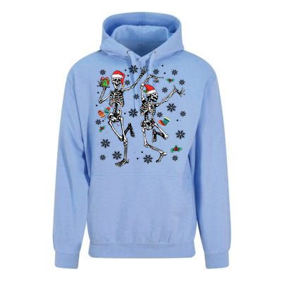 Christmas Skeleton Dancing Christmas Lights Xmas Tree Hat Great Gift Unisex Surf Hoodie