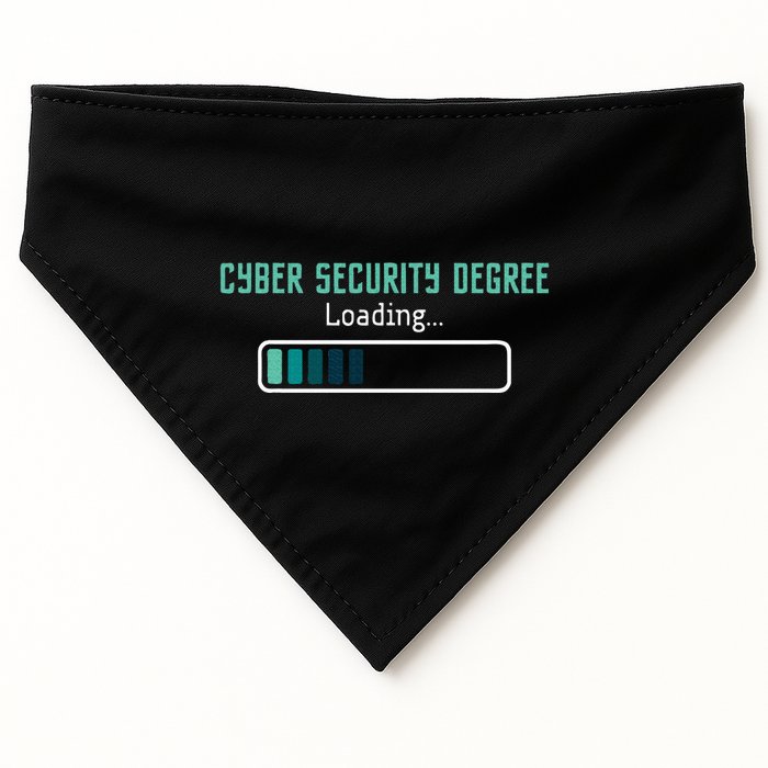 Cyber Security Degree Loading Computer Programmer Hacker USA-Made Doggie Bandana
