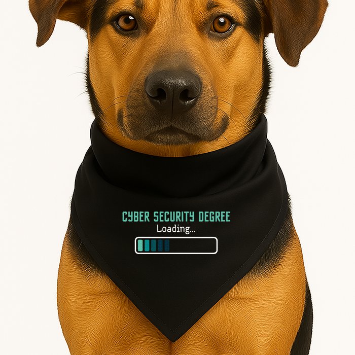 Cyber Security Degree Loading Computer Programmer Hacker USA-Made Doggie Bandana