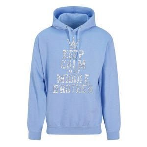 Cute Sibling Day Gift Funny Keep Calm I'm The Middle Brother Unisex Surf Hoodie