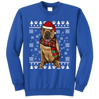 Chinese Sharpei Dog Santa Hat Xmas Ugly Christmas Gift Sweatshirt