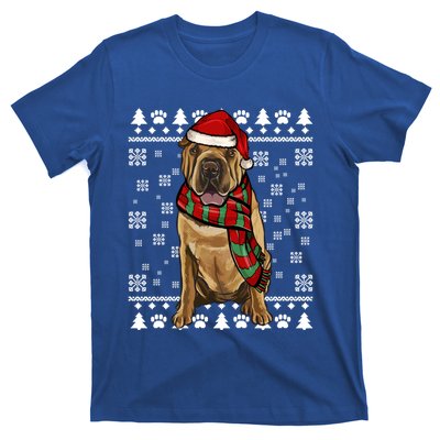 Chinese Sharpei Dog Santa Hat Xmas Ugly Christmas Gift T-Shirt