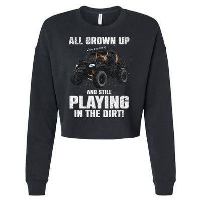 Cool Sxs Design Utv Off Road Ride Sxs Lovers Cropped Pullover Crew