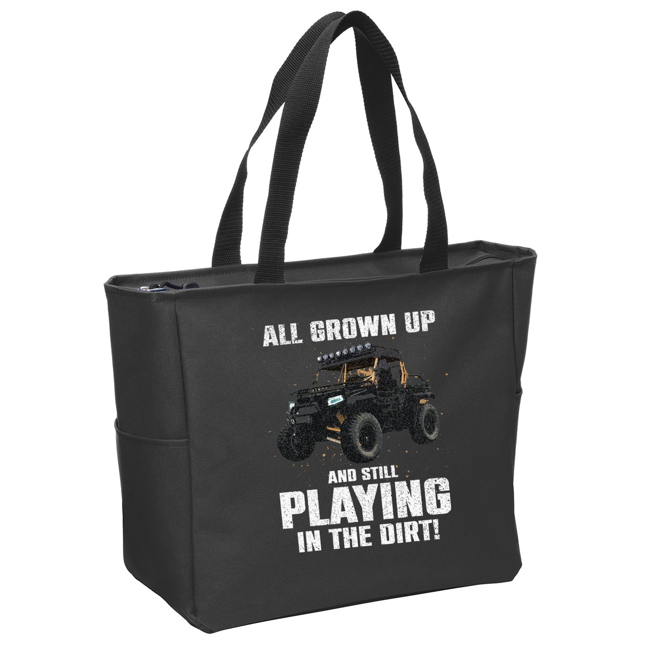 Cool Sxs Design Utv Off Road Ride Sxs Lovers Zip Tote Bag
