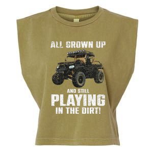 Cool Sxs Design Utv Off Road Ride Sxs Lovers Garment-Dyed Women's Muscle Tee