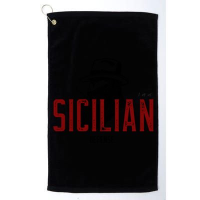 Chess Sicilian Defense Opening For Dangerous Players! Platinum Collection Golf Towel